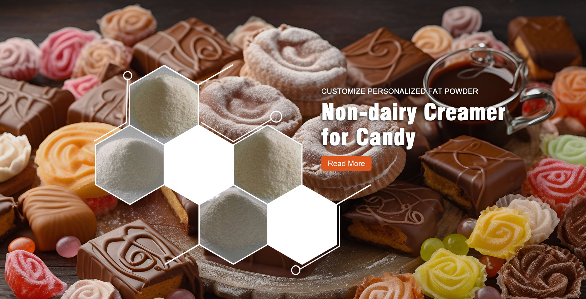 Creamer non-susu kanggo Produsen Candy